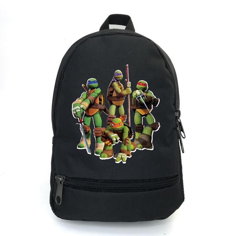 Школьный рюкзак Cappuccino Toys ninja turtle-06 с принтом Черепашки ниндзя 12,5 л Черный (1381809873)