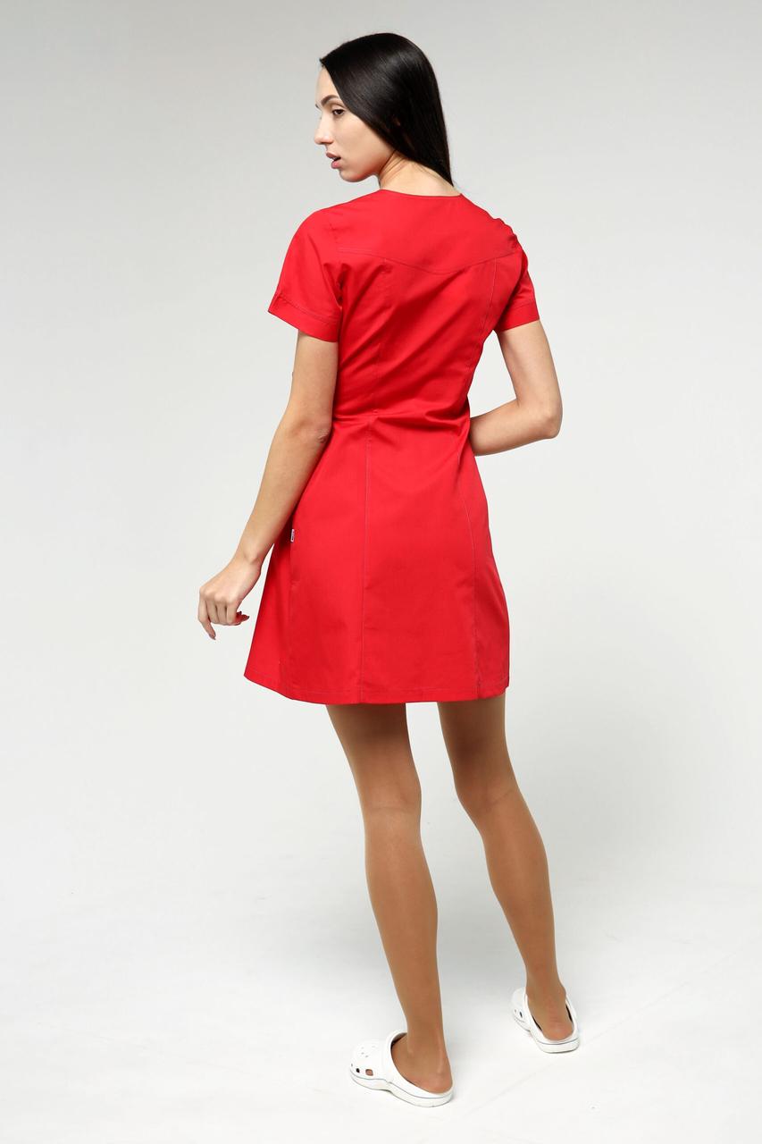 Халат TopLine Каліфорнія рукав 3/4 р. 44 Червоний/Темно-Сірий (11934-(44)чер. -стр. т.сір) - фото 7 Халат TopLine Каліфорнія рукав 3/4 р. 44 Червоний/Темно-Сірий (11934-(44)чер. -стр. т.сір) - фото 7