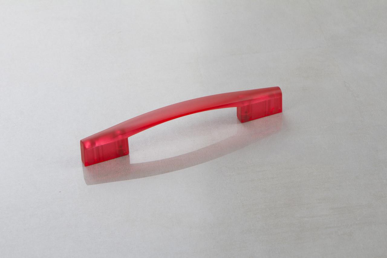 Меблева ручка Poliplast РП-19/96 Прозорий червоний (16057)