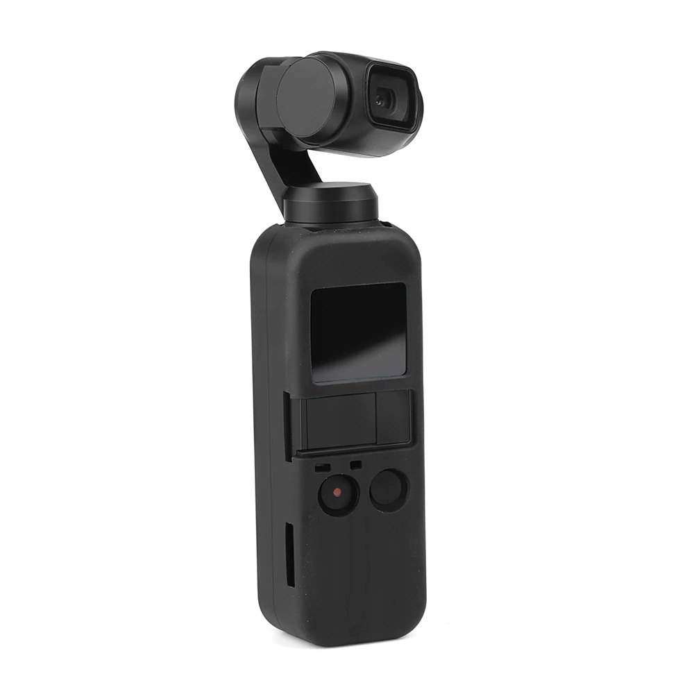 Чехол силиконовый для DJI Osmo Pocket XT-534 с ремешком Черный