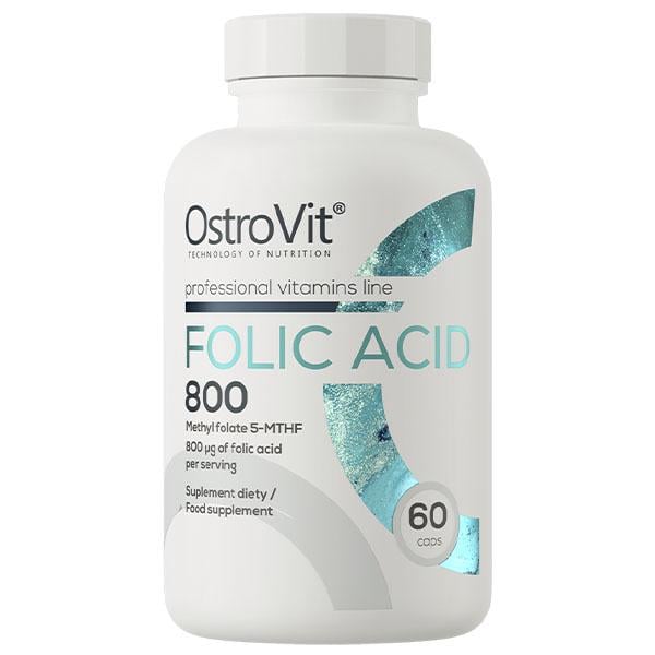 Витамин B для спорта OstroVit Folic Acid 800 60 капс. (000026648)