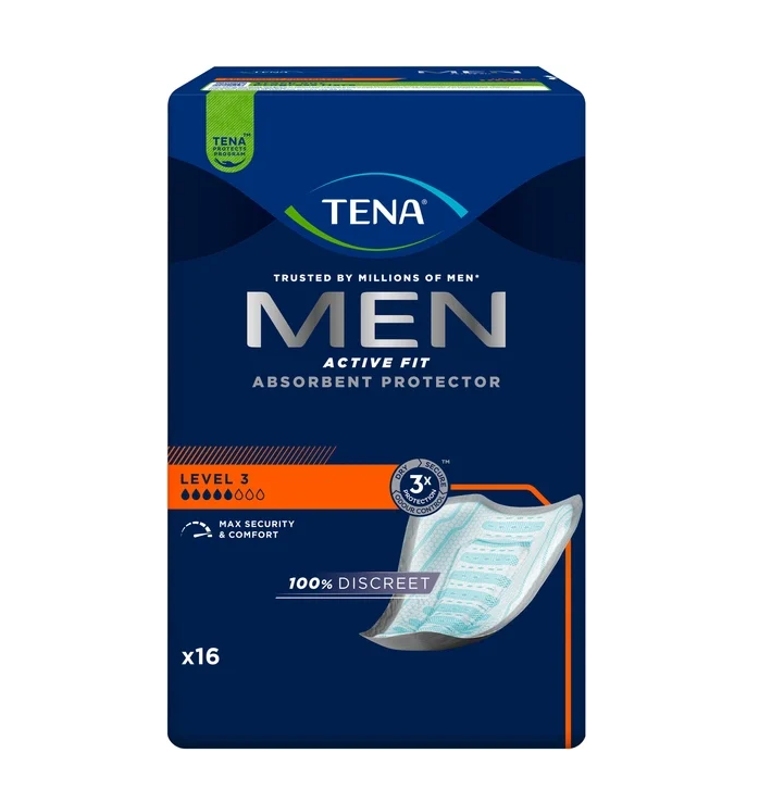 Прокладки мужские урологические TENA Men Active Fit Level 3 5 капель 16 шт. (000006963)
