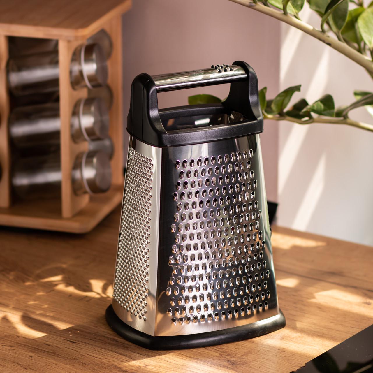 Терка ручная для овощей/фруктов четырехсторонняя 16x13x25 см (HP-8-6) - фото 8 Терка ручная для овощей/фруктов четырехсторонняя 16x13x25 см (HP-8-6) - фото 8