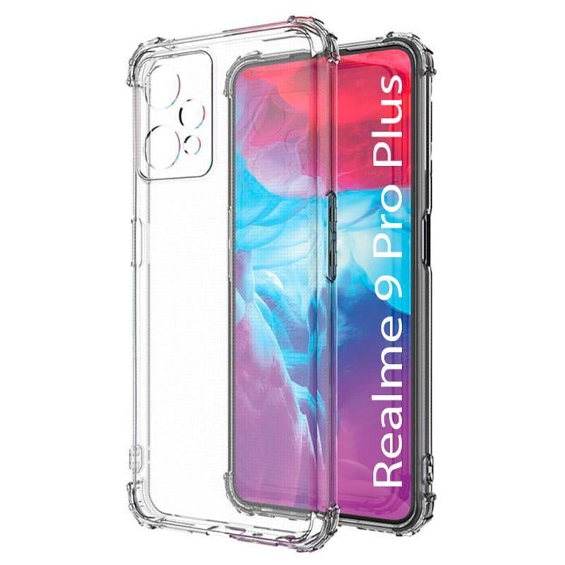 Противоударный TPU чехол GETMAN Ease logo усиленные углы Full Camera для Realme 9 Pro Прозрачный (Безцветный)