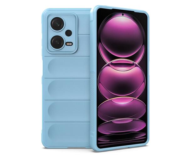 Чехол-накладка Ricco Phantom Shield для Xiaomi Redmi Note 12 5G с защитой при падении, Голубой