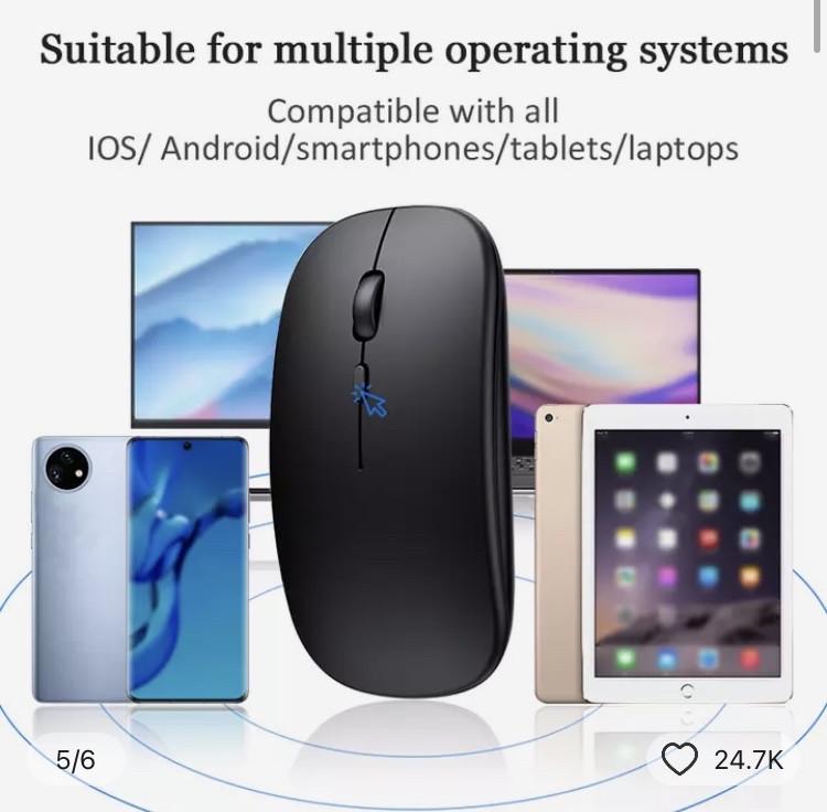 Мышь компьютерная беспроводная Griffin Bluetooth Черный (1765475973) - фото 6