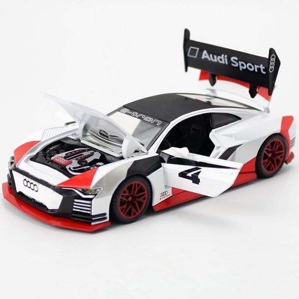 Игрушечная машинка металлическая AutoExpert Audi E-tron Vision Gran Turismo 1:32 масштабная инерция/звук/светящиеся фары (28443734)