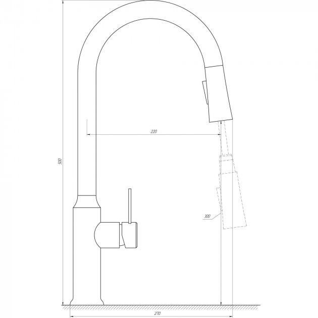 Змішувач кухонний Globus Lux Alpen SBT1-2033 - фото 5