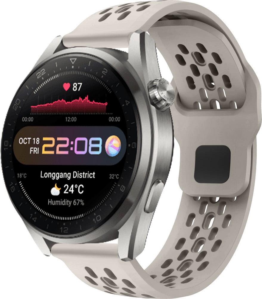 Ремешок силиконовый Liveunic для Huawei Watch 3 Pro Beige (41967-34) Ремешок силиконовый Liveunic для Huawei Watch 3 Pro Beige (41967-34)