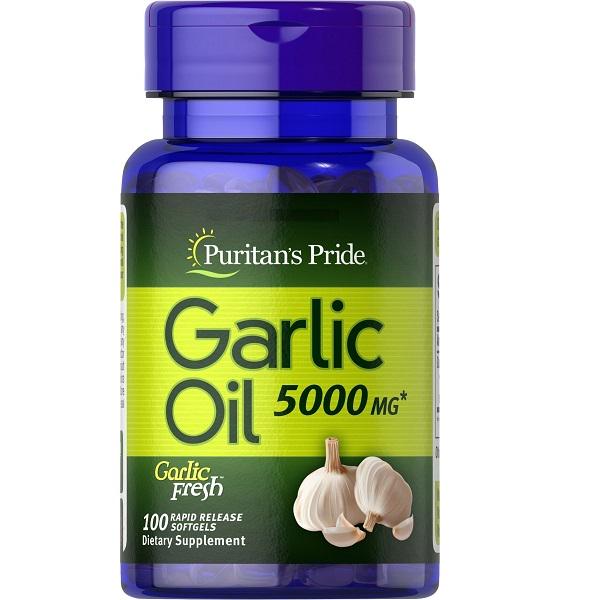 Натуральная добавка с маслом чеснока Puritan's Pride Garlic Oil 5000 мг 100 капс. (000020027)