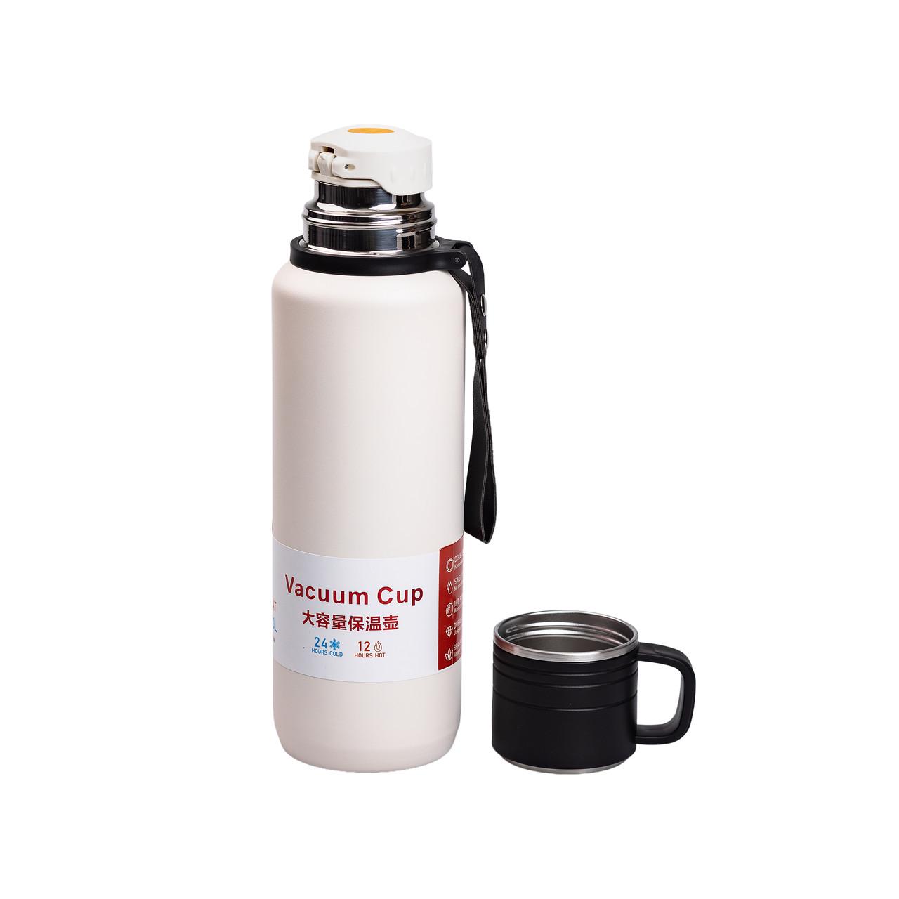 Термос High Bottle із заварником та фліп кришкою 1 л Білий - фото 2 Термос High Bottle із заварником та фліп кришкою 1 л Білий - фото 2