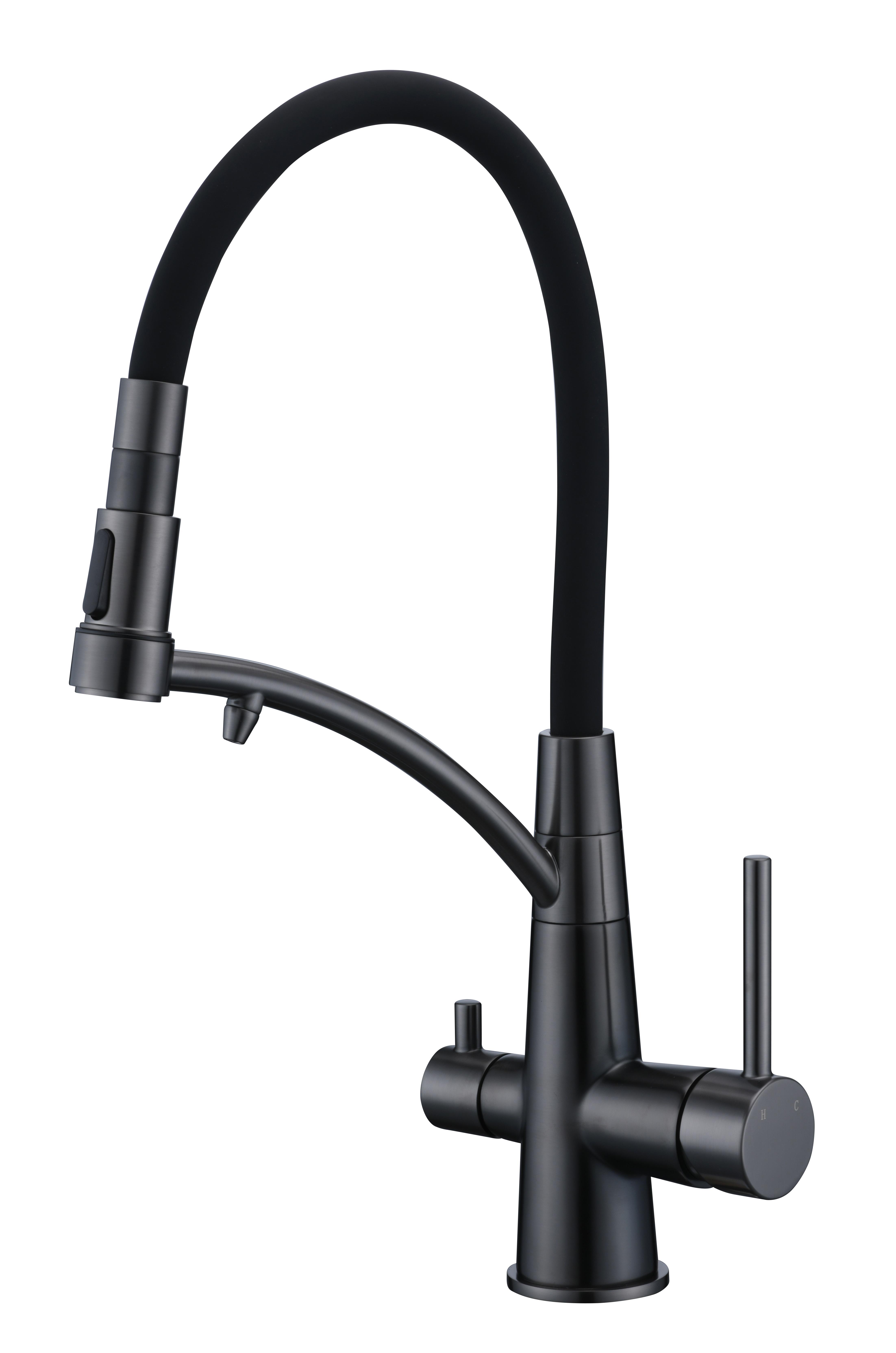 Кухонный смеситель Gunter&Hauer FEST Gun Metal (7153)