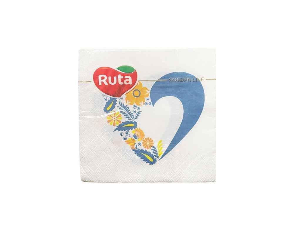 Салфетки бумажные Ruta Сердце 20 шт. 33х33 см Салфетки бумажные Ruta Сердце 20 шт. 33х33 см