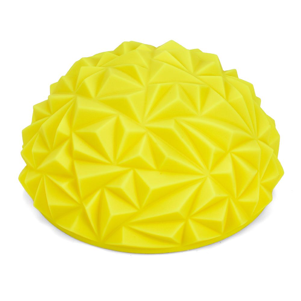 Масажна півсфера MS 2137 для розвитку гнучкості та координації Жовтий - фото 1