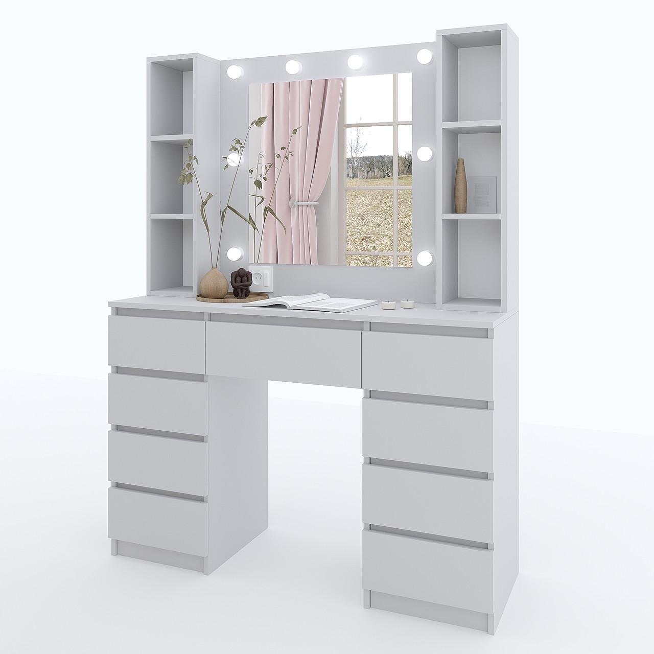 Туалетний столик New and Classic з підсвічуванням 1600х1200х400 мм Сірий - фото 2