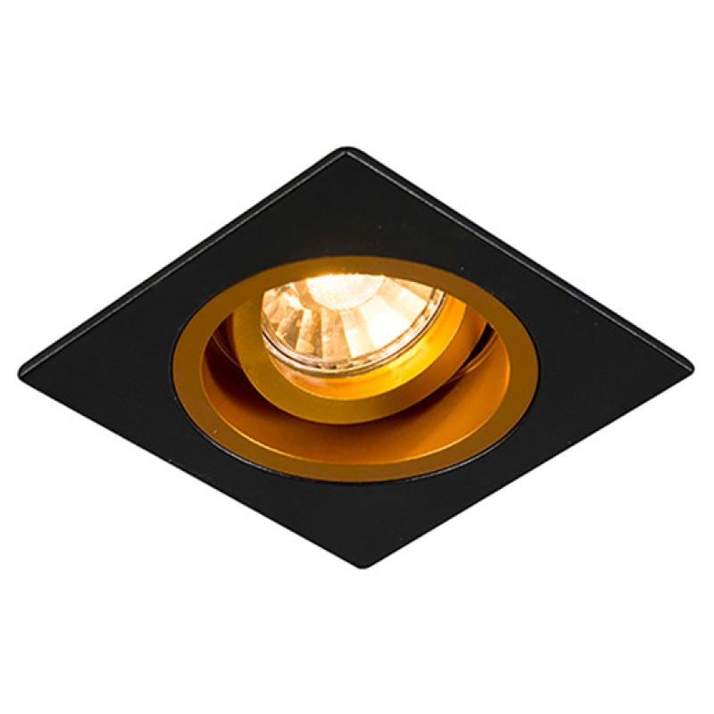 Точечный светильник CHUCK DL SQUARE Black/Gold