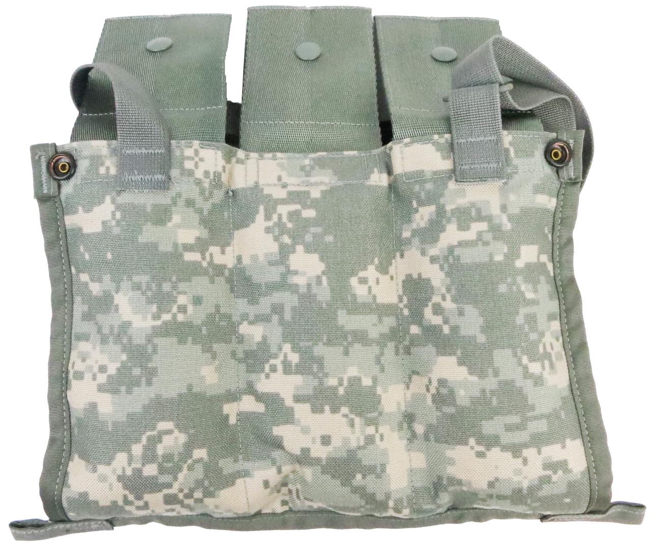 Подсумок для трех магазинов М16 M4 Molle II Bandoleer Ammunition Pouch Пиксель - фото 6