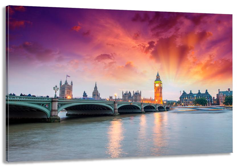 Картина на холсте в гостиную/спальню Великобритания 50х100 см (MLP_230)