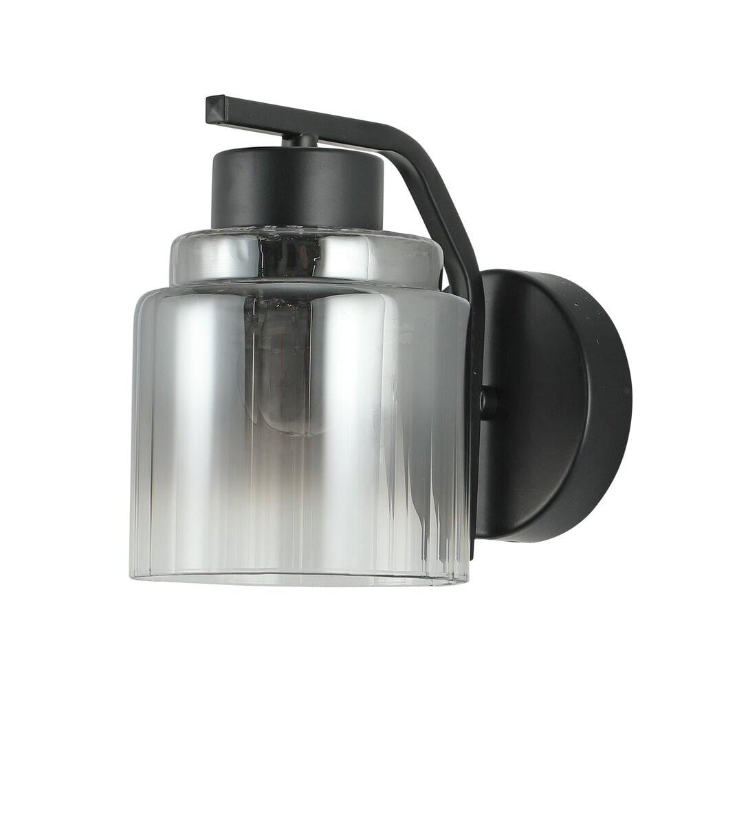 Светильник настенный бра Light House SRS-20664/1W плафон дымчатый Черный