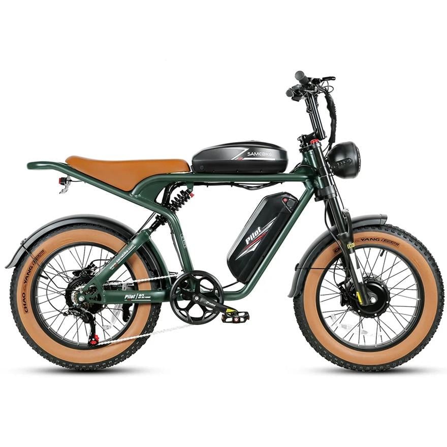 Електровелосипед Samebike M20 III 2000W 48V 36 Ah колеса 20" з ручкою газу Зелений (2919338343)
