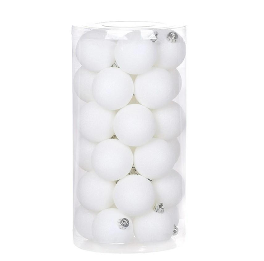 Набор шаров новогодних пластиковых глаз 30 шт. 5 см (13770)