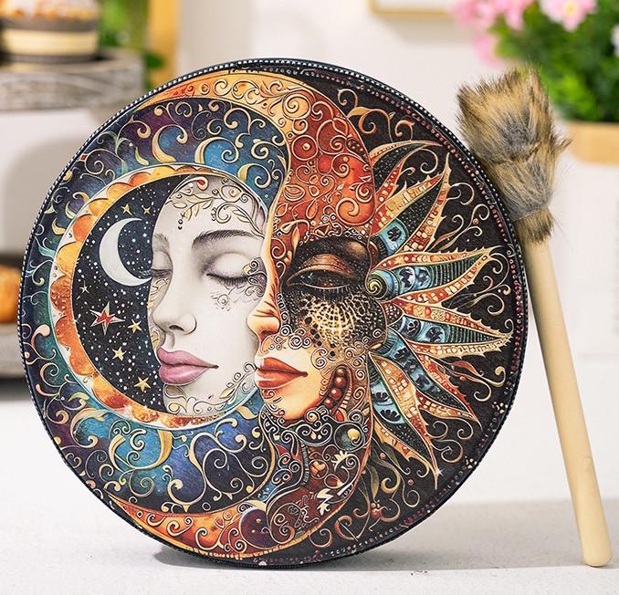 Бубен шаманський Богині Ясного Місяця 25 см (30896005)