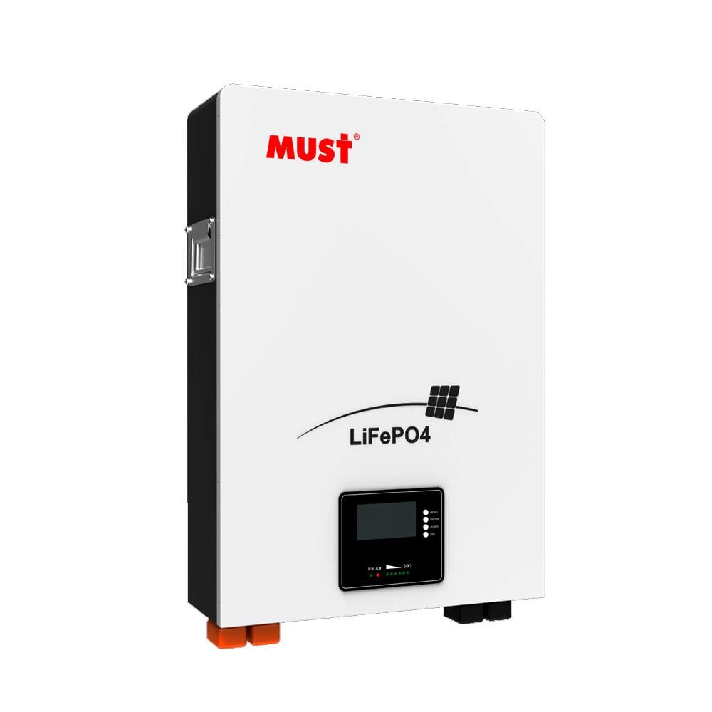 Батарея акумуляторна Must LiFePO4 LP16-48100 51,2V 100 Ah 5,12kWh BMS100A@16S CAN2,0/RS232/RS485 6000 cycles 625x442x177,44kg (2410819238)