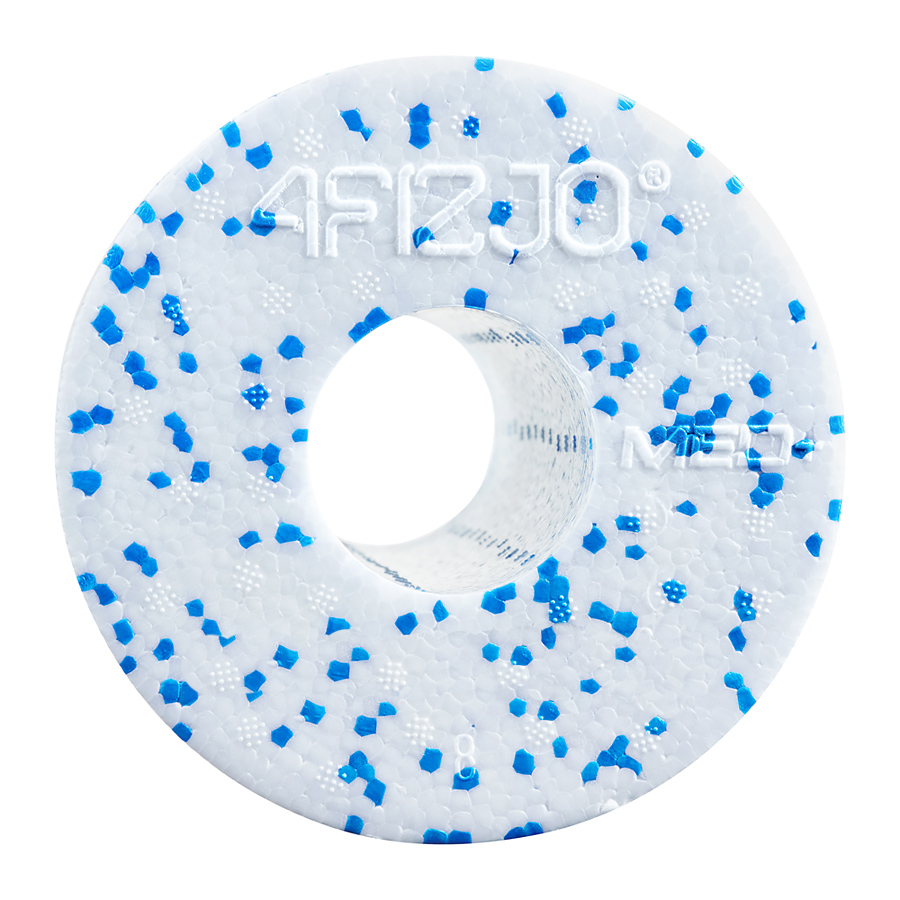 Масажний ролик 4fizjo EPP MED+ гладкий 33x14 см 4FJ0054 White/Blue - фото 3