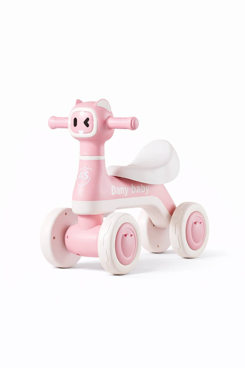 Велобег детский 4-х колесный Joy JW-10259 озвучка на русском и подсветка Розовый (2896616938)