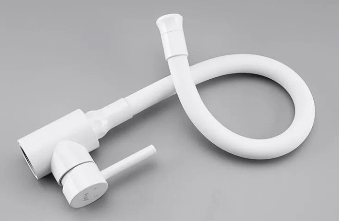 Змішувач кухонний Frap F40994-8 з гнучким виливом Білий (24582360) Змішувач кухонний Frap F40994-8 з гнучким виливом Білий (24582360)