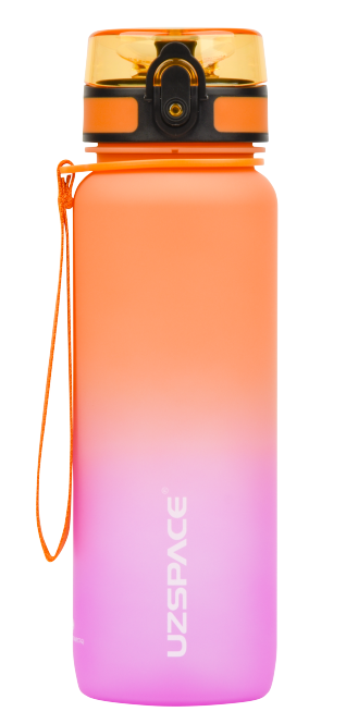 Бутылка UZspace Frosted Gradient 3053 800 мл Оранжево-розовый