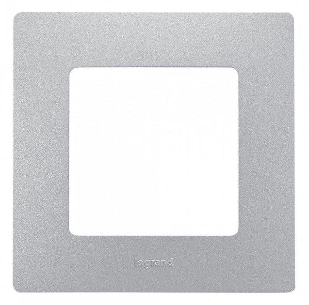 Рамка 1 пост Legrand 672551 Etika пластик Алюминий (11562166)
