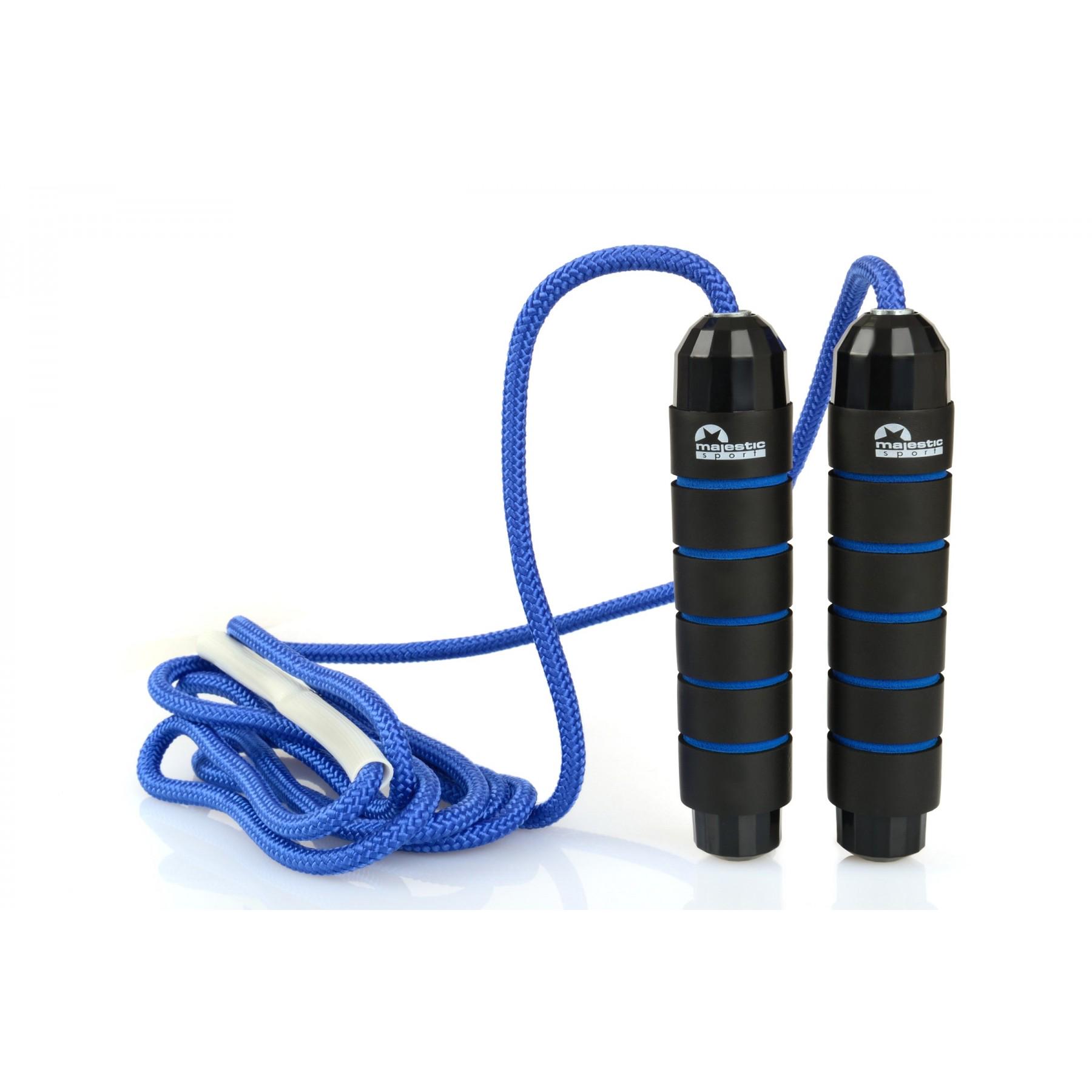 Скакалка гимнастическая Majestic Sport Jump Rope Черный/Синий (20556) - фото 4