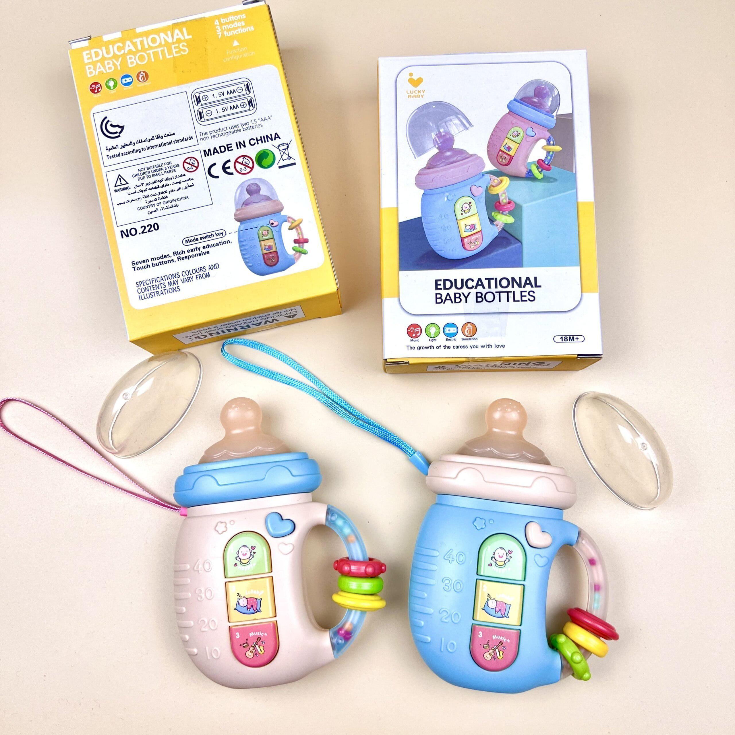 Игрушка развивающая музыкальная бутылочка-телефон 5в1 Голубой (10187) - фото 17 Игрушка развивающая музыкальная бутылочка-телефон 5в1 Голубой (10187) - фото 17