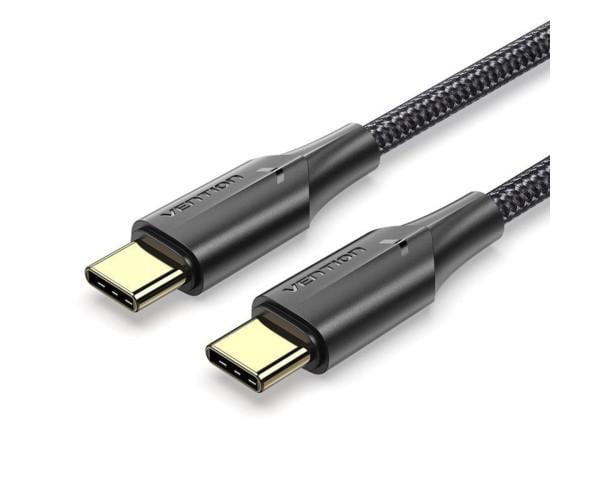 Кабель Data Vention Nylon Braided LED 3A 2 м Black (06TAUBH)