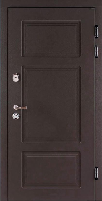 Дверь входная Белфаст улица автоэмаль 950х2040 мм RAL 8019 Белый (14329720)