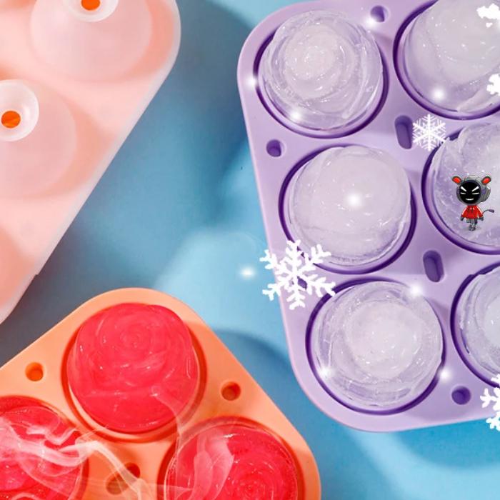 Форма для льда Роза силиконовая Фиолетовая (1259) - фото 4