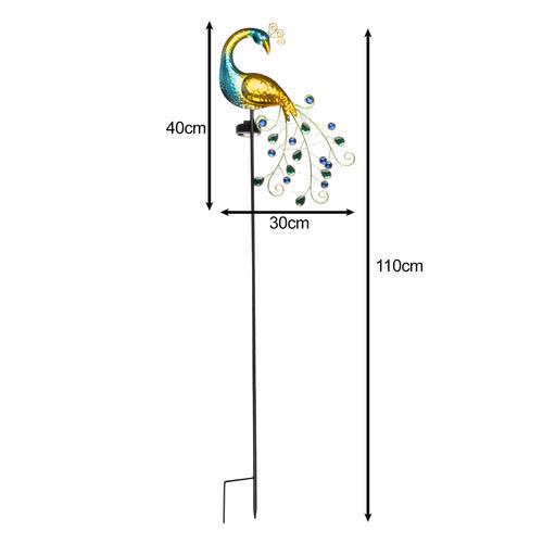 Светильник садовый Gardlov Павлин с 40 светодиодами на солнечной батарее с датчиком сумерек (25281) - фото 6