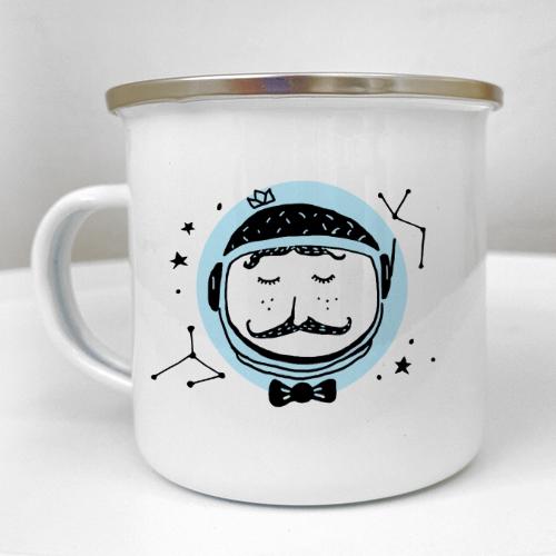 Кружка металлическая Camper "Official explorer of space and time" 250 мл (KRM_23S019)
