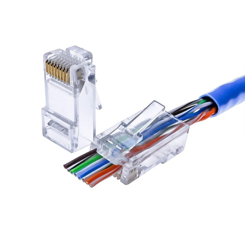 Коннектор Kingda RJ-45 UTP Cat.5e 100 шт. (KD-PG8032-C5e) - фото 4