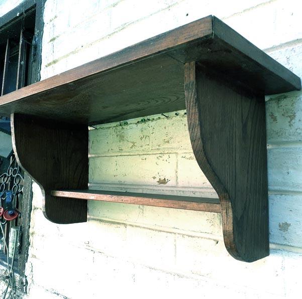 Полка настенная из дерева Меркадо Мокко (ПНС/003410)