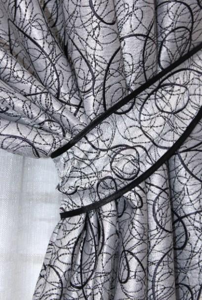 Шторы в гостиную/спальню Жаклин двухсторонний блекаут 1,5х2,7 м 2 шт. Серый (670ш) - фото 2 Шторы в гостиную/спальню Жаклин двухсторонний блекаут 1,5х2,7 м 2 шт. Серый (670ш) - фото 2