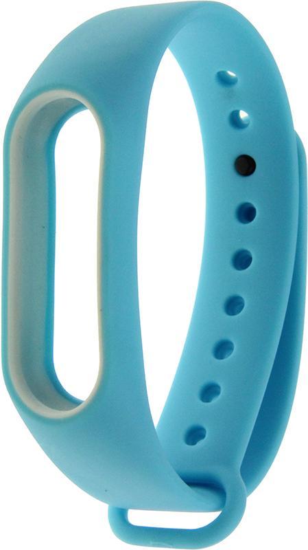 Ремешок UWatch Double Color Replacement Silicone Band Line For Xiaomi Mi Band Line 2 Blue/White