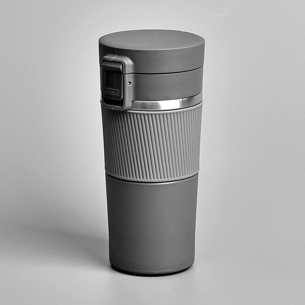 Термокружка с силиконовым ободком MT-4927 380 мл