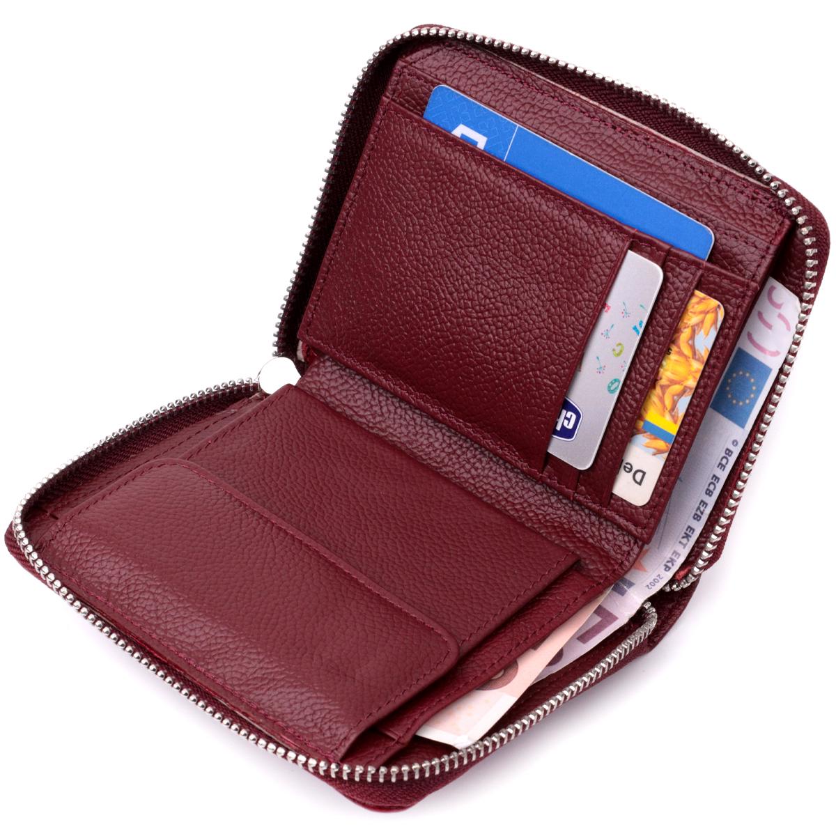 Гаманець жіночий шкіряний ST Leather 22450 Бордовий - фото 4