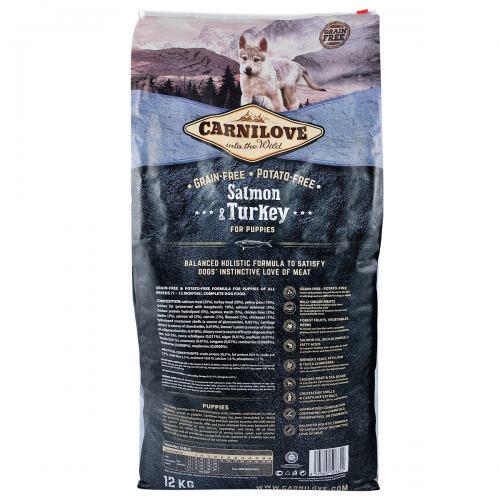 Корм сухой Carnilove Salmon & Turkey для щенков всех пород лосось и индейка 12 кг - фото 6 Корм сухой Carnilove Salmon & Turkey для щенков всех пород лосось и индейка 12 кг - фото 6