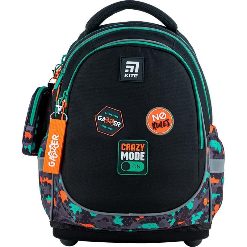 Рюкзак шкільний KITE Education Crazy Mode 36x27x16 см 15,5 л Чорний (K24-724S-4)