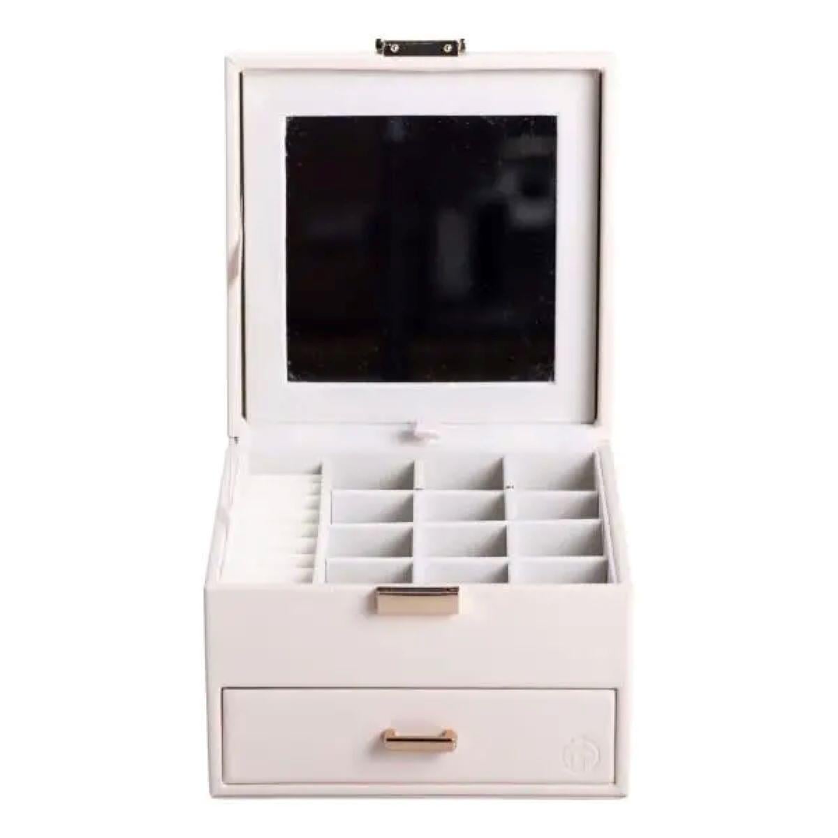 Скринька для прикрас з екошкіри 2 яруси (HP-5-2W)