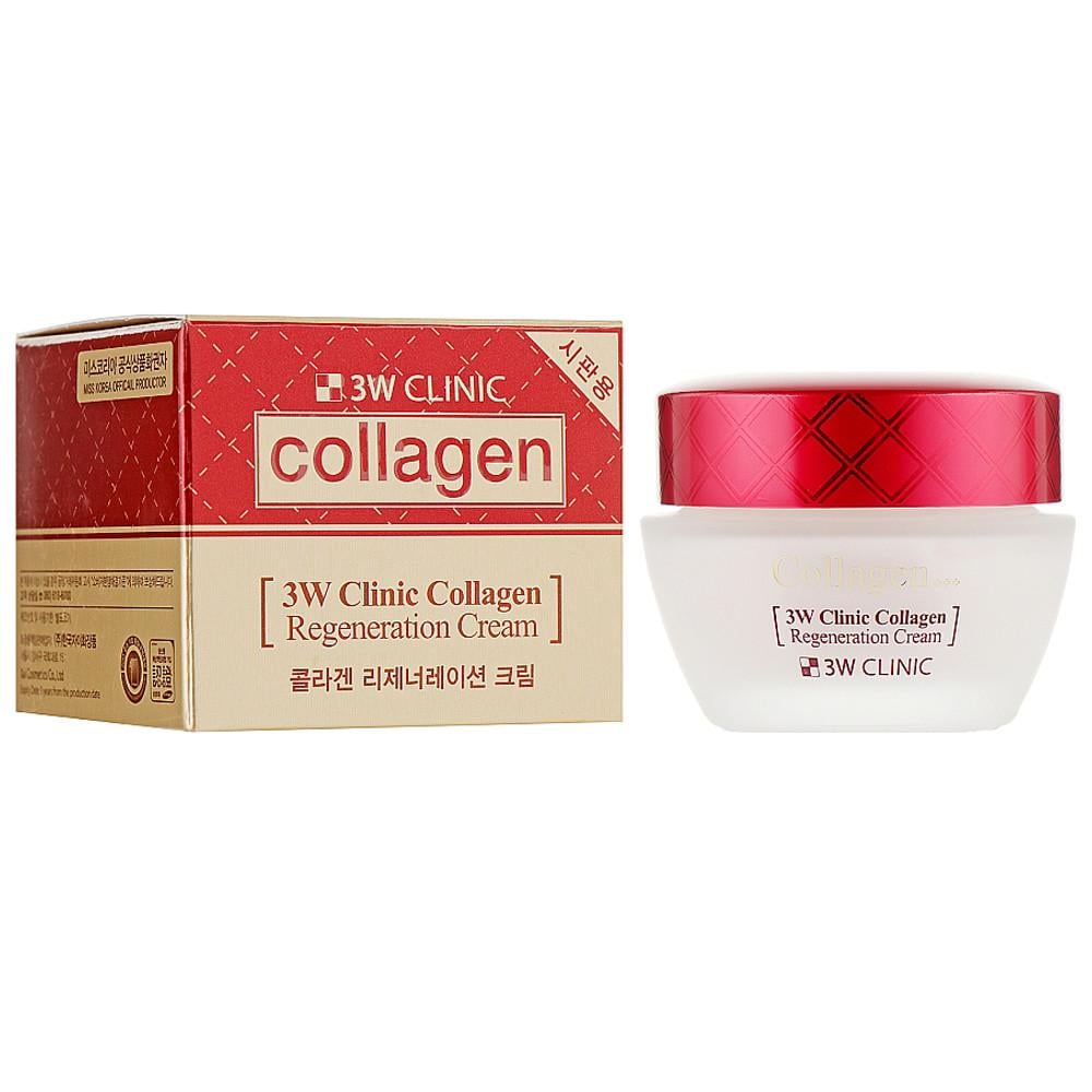 Крем для лица регенерирующий 3W Clinic Collagen Regeneration Cream с коллагеном 60 мл (1495617171) - фото 2