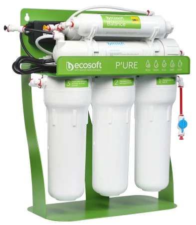 Фільтр зворотного осмосу Ecosoft PURE Balance з помпою на станині (MO675MPUREBALECO-1-1)